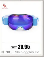 BENICE УФ защитные двойные противотуманные линзы большие сферические лыжные очки снежные сноубордические очки лыжи, коньки