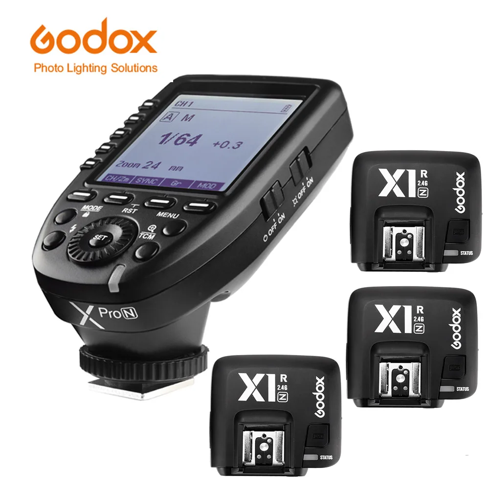 Godox Xpro-N i-ttl II 2,4G X система беспроводного управления дистанционным триггером с 3x X1R-N контрольным приемником для вспышки Nikon - Цвет: Xpro-N add 3x X1R-N