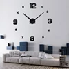New Wall Clock Clocks Watch Horloge Murale Diy 3d Acrylic Mirror sticker Large Home Quartz Circular Needle Modern Free Shipping 2