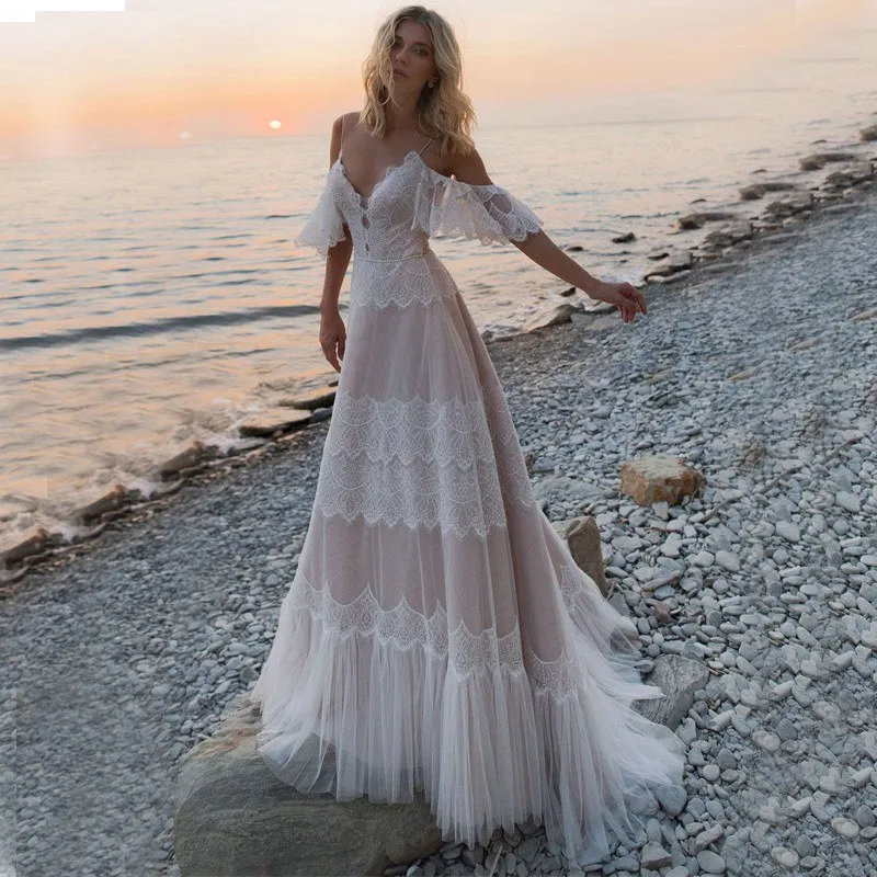 Vestidos De Novia 2019 новое простое дизайнерское свадебное платье трапециевидной формы с