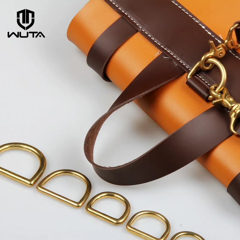 WUTA цельное латунное кольцо для такелажа Dee ремень ошейника и собак сумка DIY