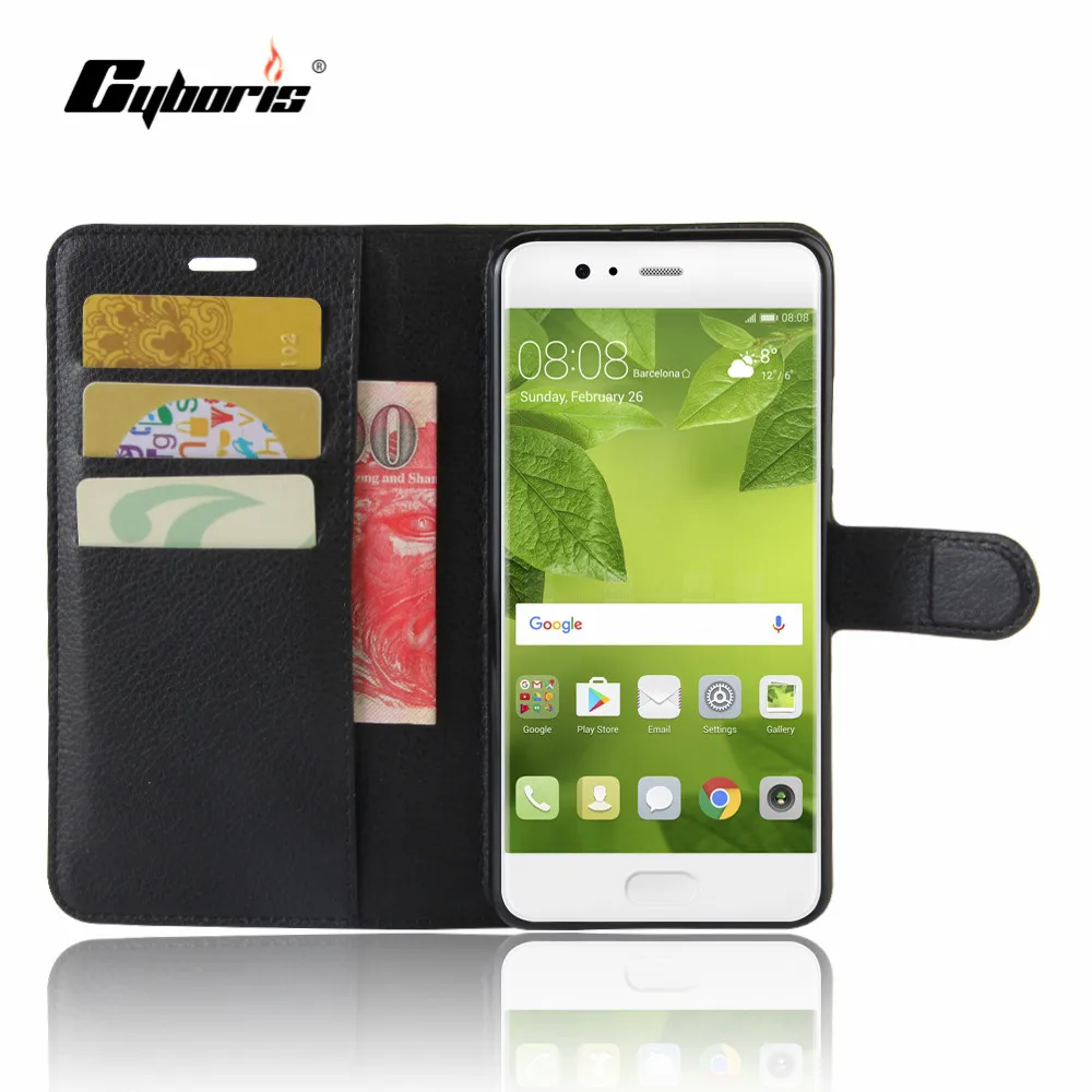 CYBORIS for Huawei Ascend P10 plus Case PU Leather Phone Cover Flip Stand Wallet Bag Card Holder | Мобильные телефоны и