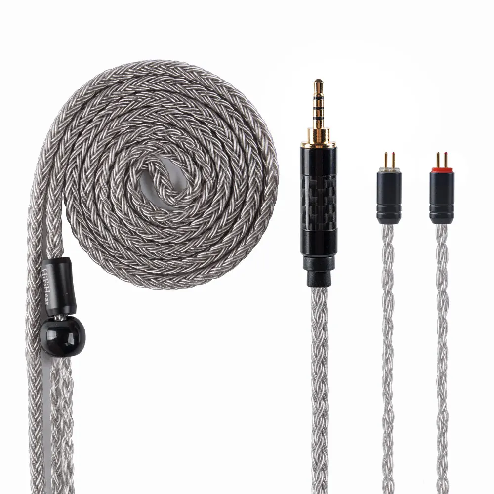 16-жильный посеребренный кабель AK hifiears 2 5/3 5/4 4 мм балансировочный с MMCX/2-контактным