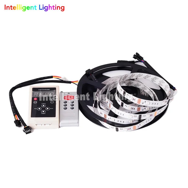 

5M LPD6803 IC LED Strip IP30/IP65/IP67 30leds/m 5050 RGB Addressable Car Light 12V+133 Change RF Controller