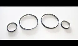 Chrome Speedometer Gauge Dial Rings Bezel Trim for Opel Vauxhall Astra G Zafira