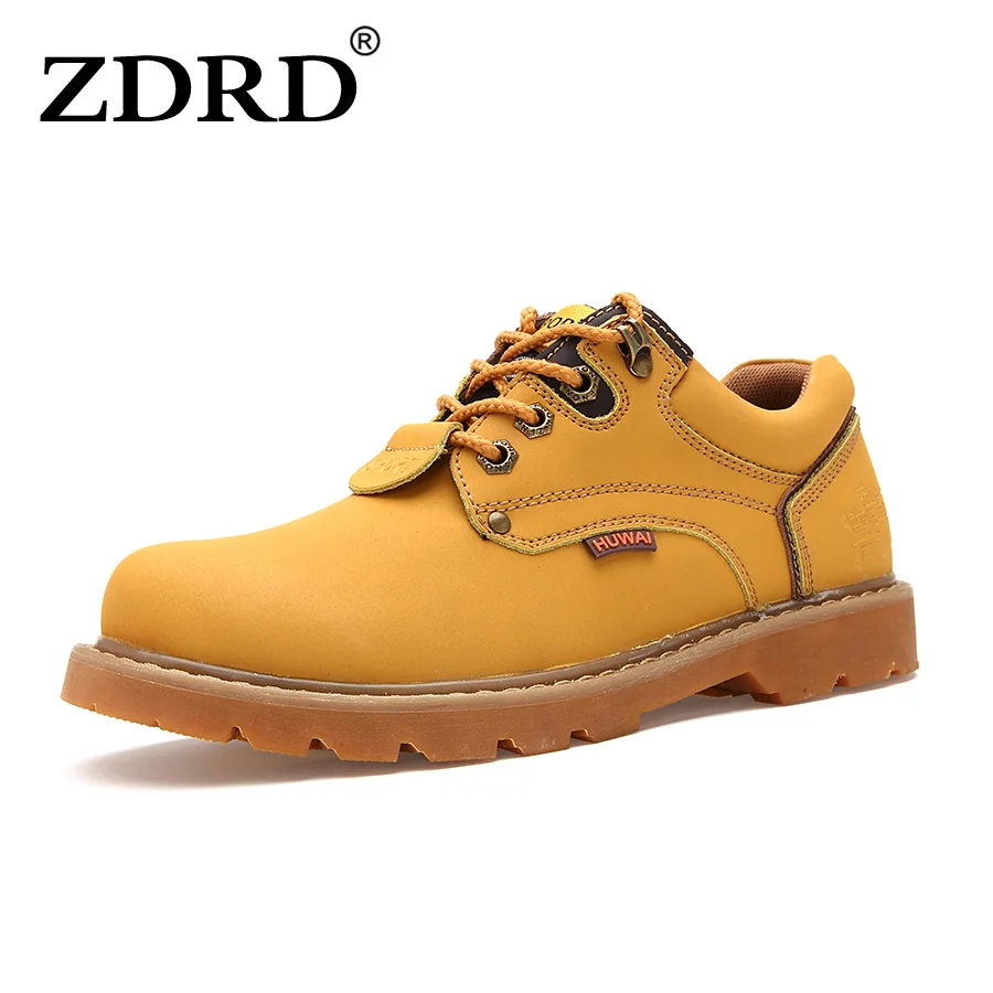 2016 Genuine Leather Autumn Winter Warm Men Boots Comfortable Winter Boots High Quality Leather Boots Men