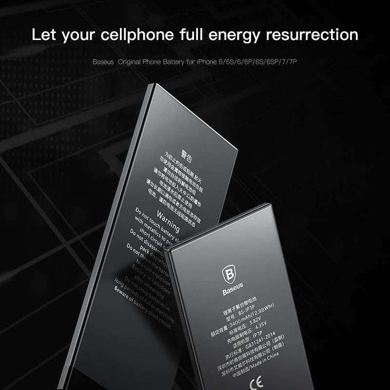 For iPhone 7 7 Plus 7plus Battery Baseus Mobile Phone Battery High Capacity Bateria Original Replacement 4