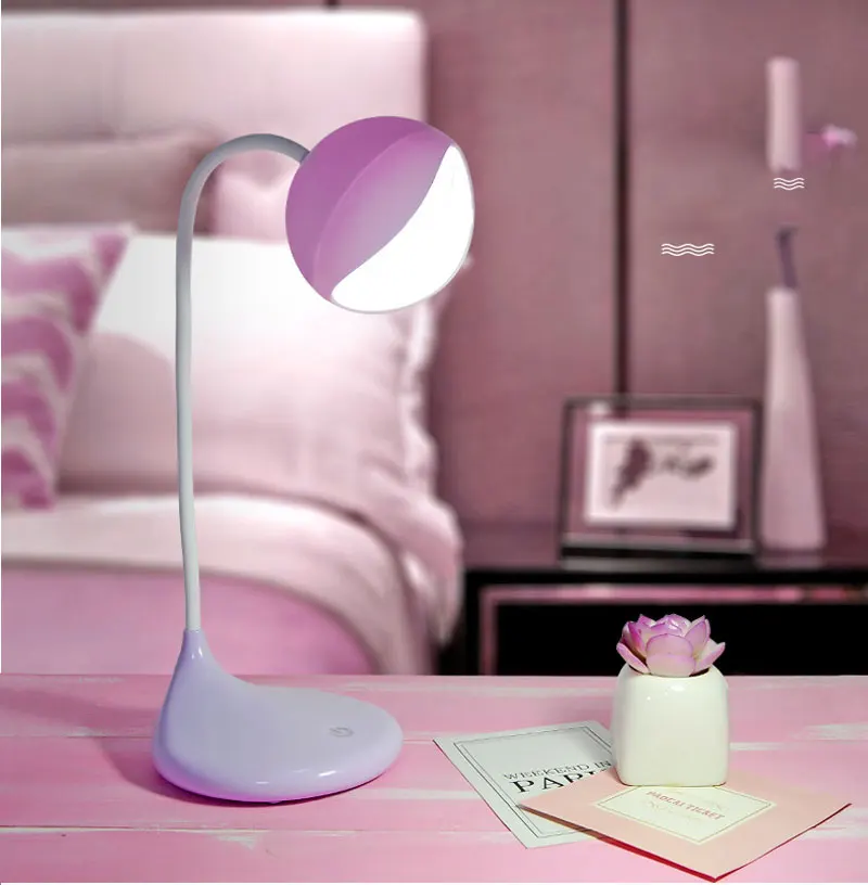Creative Desk Simple Led Desk Lamp USB Charging Student Bedside Table Light Eyes Protection Energy Saving Flexible Office Lamp (5)