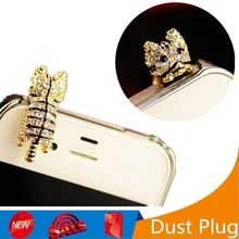 Новые универсальные милые алмазные коты аудио 3,5 мм разъем для наушников с защитой от пыли Аксессуары для мобильных телефонов наушники гарнитура пылезащитные заглушки