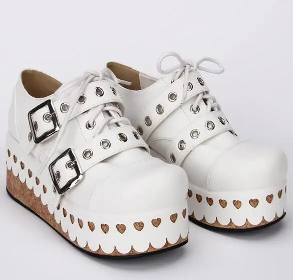 Femme white 33 7cm Coins Mentions 47 Black 6 Robe Femmes Cosplay Mori Flock Légales Hauts Unique Dame 5cm De Lolita Chaussures Pompes Angéliques Fille Princesse Talons wYWqU4nSS