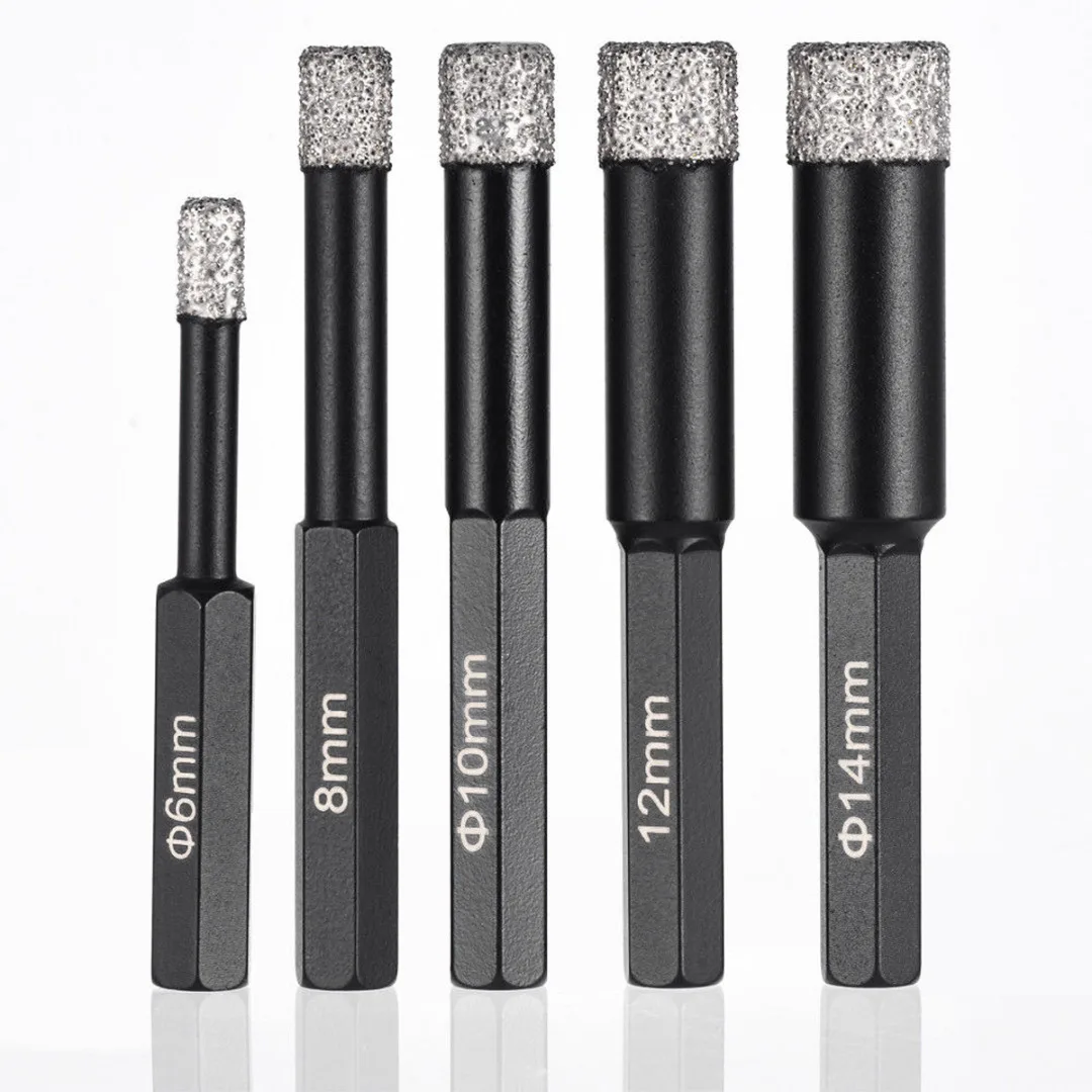 Kopen Droge Diamant Boor Hoge Sterkte Diamant Boor Porselein Keramische Tegel Spade Droge Cut Diamond 6 8 10 12 14mm
