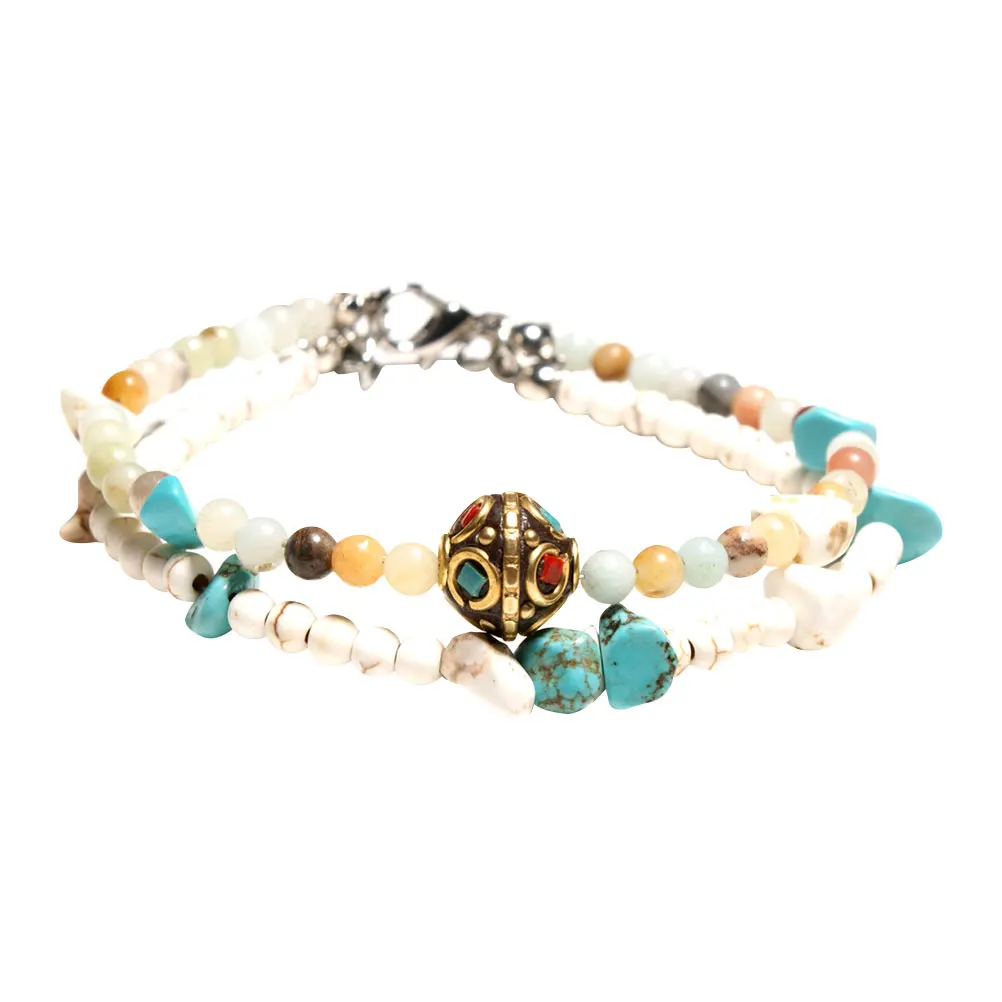 

Bead Beautiful Attactive Bracelet Ethnic Style Stylish Foot Chain Ankle Decor Foot Chain Bracelet for Travel