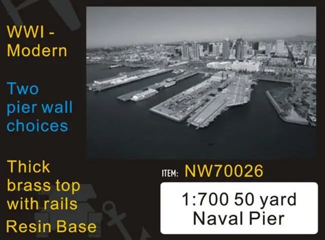 1/700 масштаб 50 ярдов морской пристани WWI-современный выбор стены пирса(смола+ металл),(металлическая Военная Строительная модель, не собранная