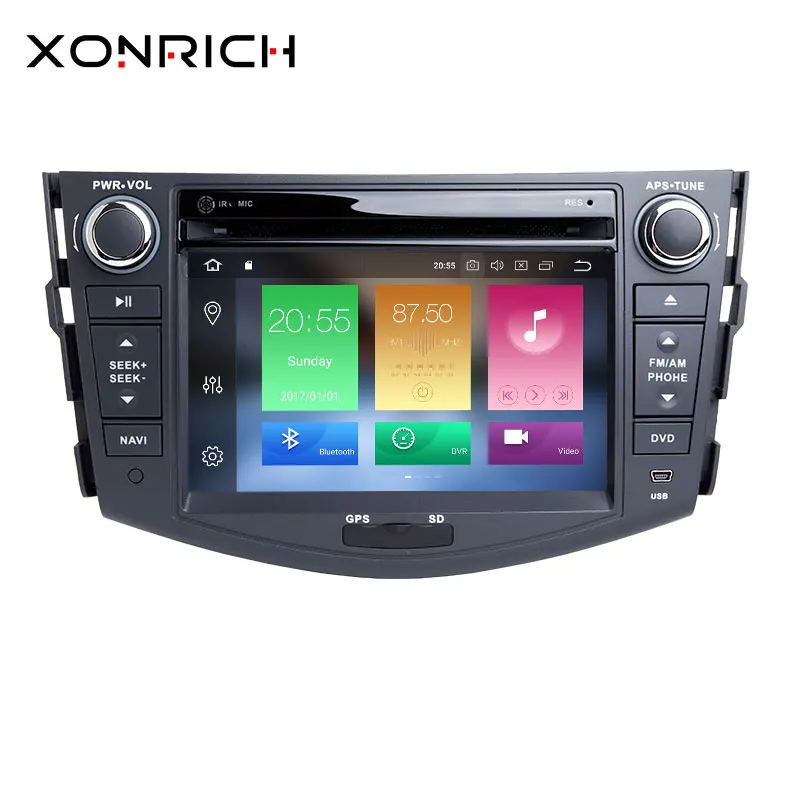 

Xonrich 2din Car DVD Player Android 8.0 For Toyota RAV4 Rav 4 2007 2008 2009 2010 2011 2012 Radio Stereo GPS NavigationOBD2 Wifi