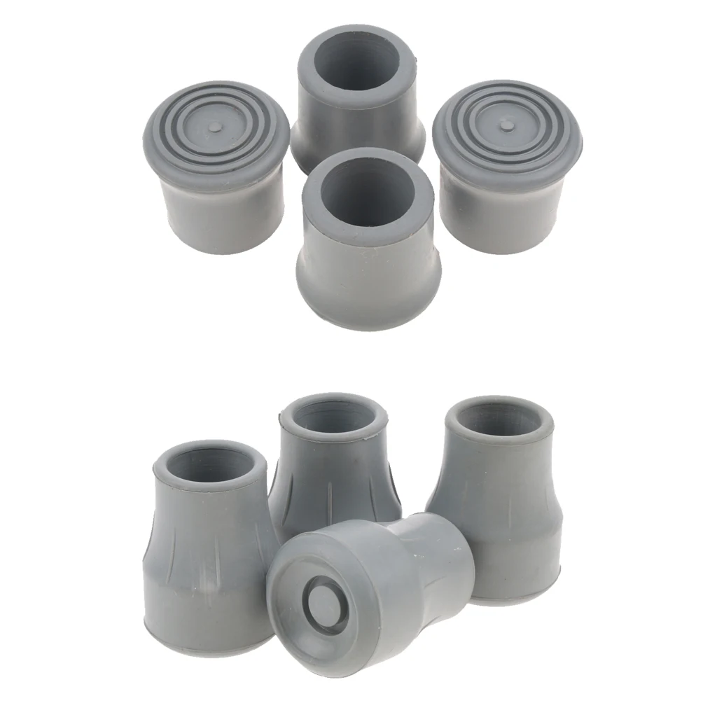 8Pcs Rubber Tip End Cap Hiking Walking Stick Trekking Pole Covers