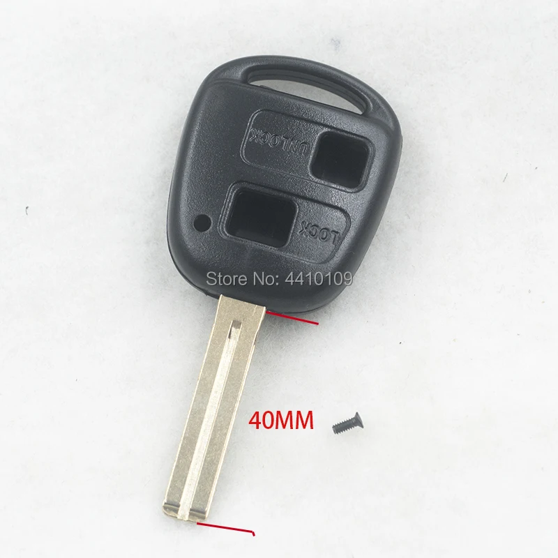 

Car Key Shell For Lexus GX470 RX350 ES300 RX300 RX400h 2B Remote Key Case Uncut Blade 40mm With logo 20pcs/Lot