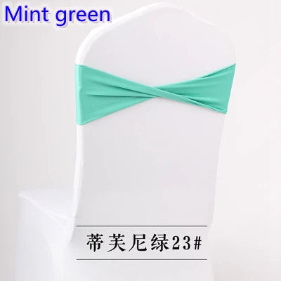 Цвет мятно-зеленый спандекс пояса лента из лайкры для чехол для кресла спандекс ленты галстук-бабочка украшение для свадебного банкета дизайн для продажи