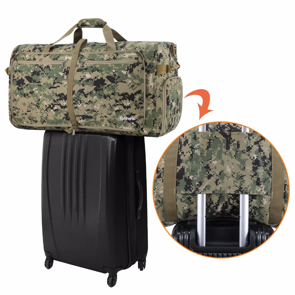 Gonex 100L Cordura Дорожная Спортивная сумка складная для багажа удобная на плечо