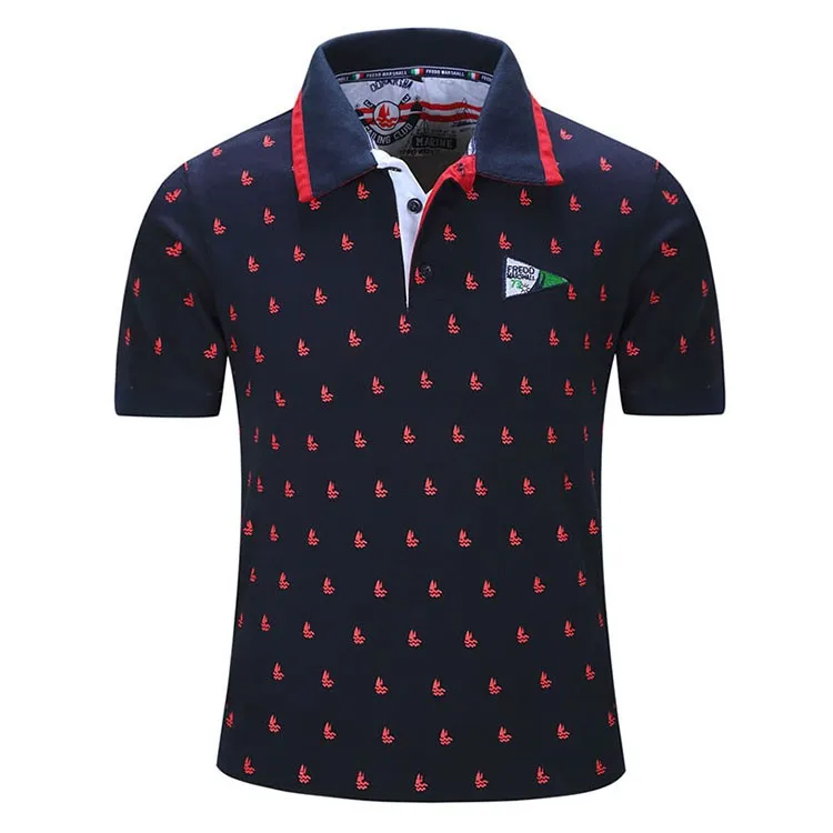 Aolamegs Men Polo Shirt Mens Full Printing Polo Homme Casual Short Sleeve Tops 2017 Spring Summer New Brand Cotton Polos Camisa (6)