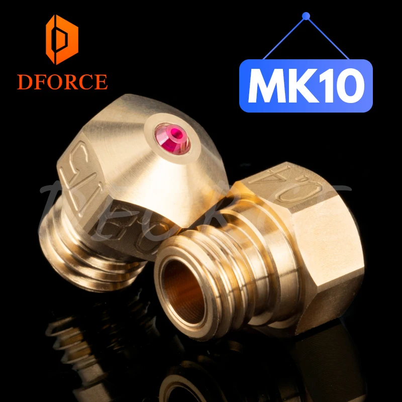 DFORCE высокотемпературный MK10 красный распылитель для HOTEND нагреватель блок