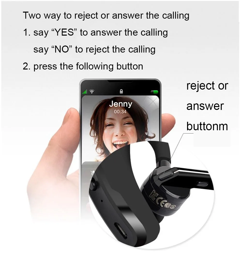 003 Escytegr беспроводные Bluetooth наушники двойные бизнес гарнитура с микрофоном
