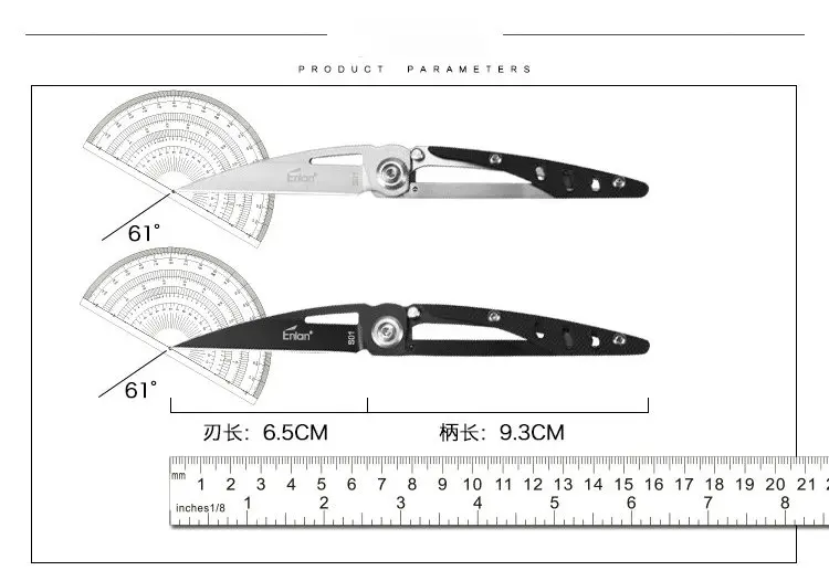 ENLAN Открытый легкий карманный нож 8Cr13mov стали, складные ножи выживания спасательные ножи подарок EDC инструмент дропшиппинг