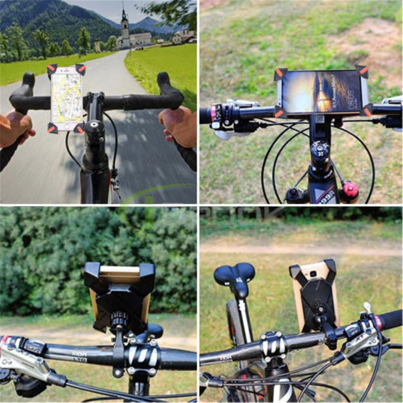 Universal Bike Bicycle Adjustable Cell Phone GPS Handlebar Mount Bracket Adapter Holder Clip Bicycle Accessories #FS#4ST28 (15)