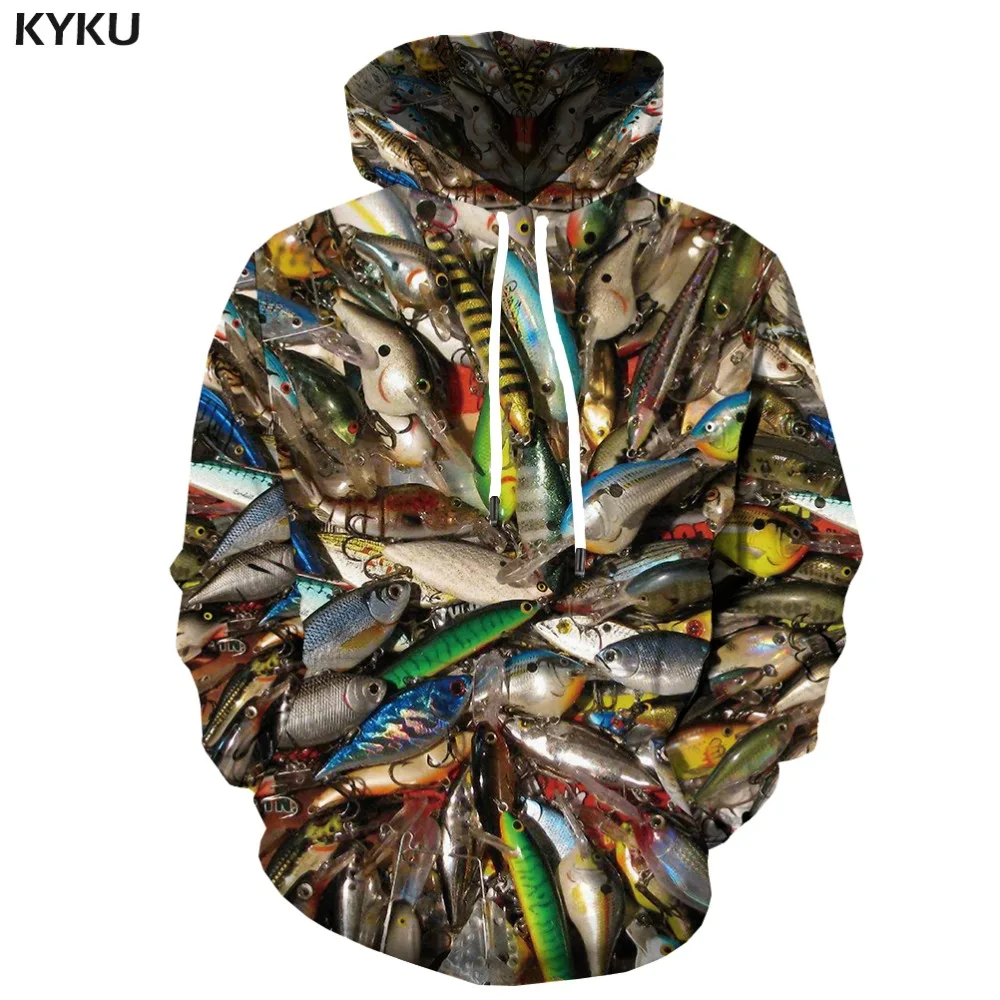 

2019 3d Fish Hoodie Men Funny Sweatshirt Tropical Fishinger Tuna Prints Sweatshirt Carp Hoodies Anime Long Hip Hop Mens Clothing