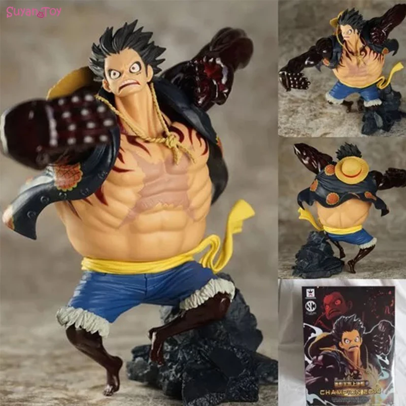 

14cm Anime One Piece Monkey D Luffy Figure Gear fourth Anime Action Figures PVC Collectible Brinquedos Model Doll Toys Gifts