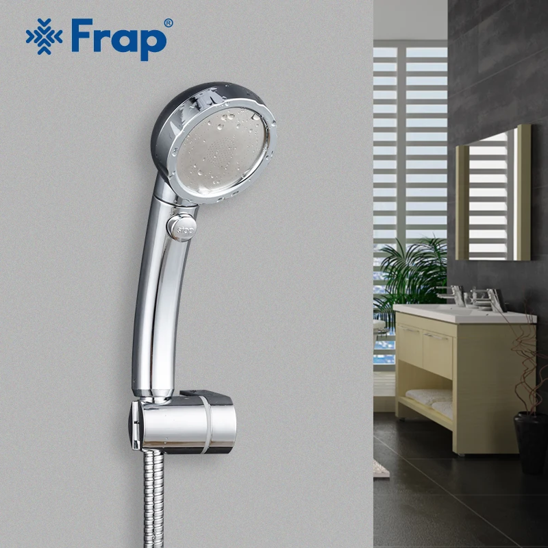 

Frap Shower Head PC Plastic Bathroom Accessories High Pressure Water Saving Rainfall Chrome Shower Head Y025