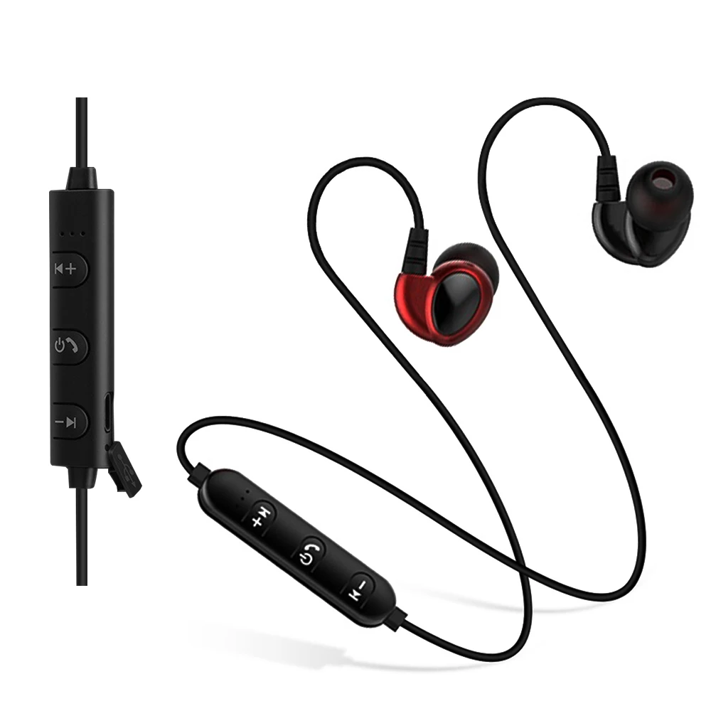 Беспроводные наушники с шейным ободом Bluetooth гарнитура для телефона стерео музыка