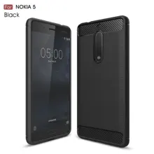 TOHONCASE Nokia Için 5 Kılıf Kapak Yumuşak Silikon Kılıf TPU kapak Karbon Fiber Kılıf Nokia Için 5 telefon kılıfı Fundas arka kapak(China)