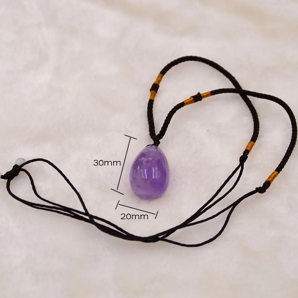 Natural Amethyst Yoni Egg massage stone Pelvic Kegel Exercise Jade Egg Tightening Vaginal Muscle crystal ball for woman