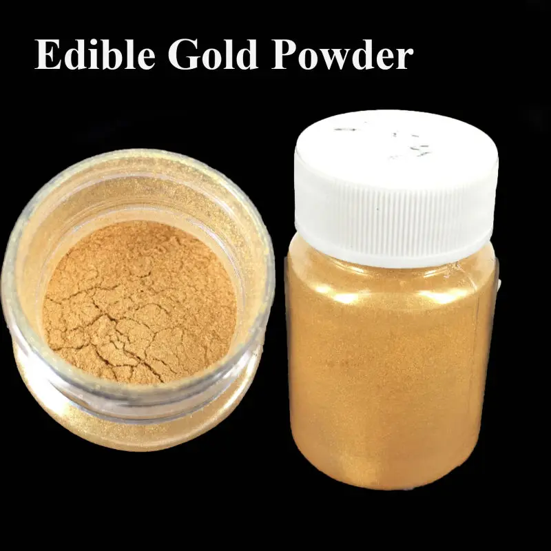 

15 gram per bottle Edible food gold color powder Handmade chocolate fondant cake baking decoration Arts food grade powder