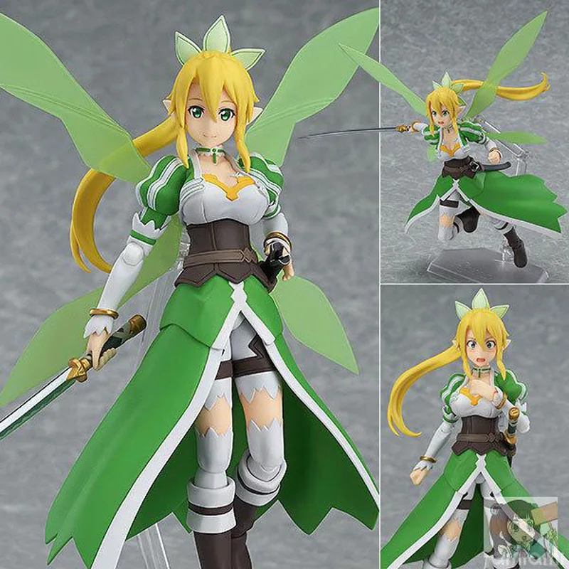 

Anime Sword Art Online Figma 314 LEAFA Kirigaya Suguha PVC Action Figure Collection Beauty Model Kids Toys Doll 14cm