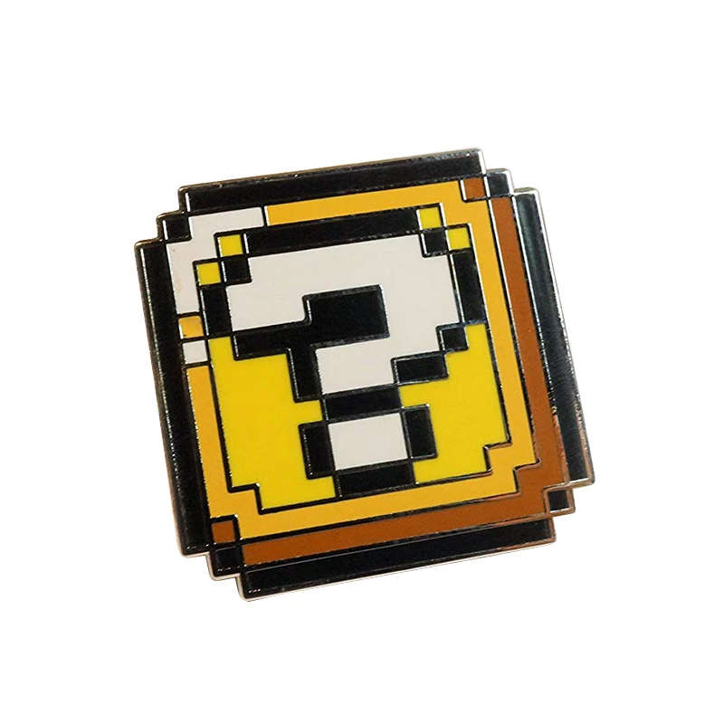 8 Bit Pixel Pin Nintendo Retro Video Game Brooch Question Mark Power Ups Badge 80s Nostalgia Gift Brooches Aliexpress