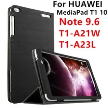 Case For Huawei MediaPad T1 10 PU Leather Smart cover Protective Tablet For HUAWEI Note 9.6 T1-A21W T1-A23L T1-A21L Protector