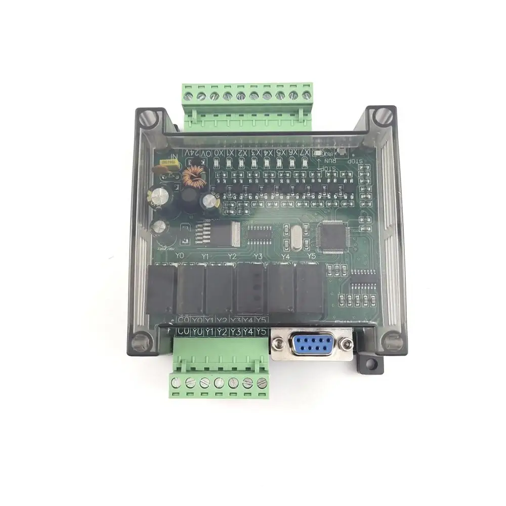 

PLC industrial control board with shell FX1N-14MR FX1N-14MT controller programmable module