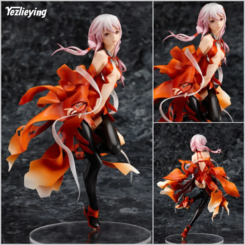 

Sexy 23CM Guilty Crown Inori Yuzuriha Model 1/8 Scale Anime Female Action Figures Painted PVC Collection Toys For Christmas Gift