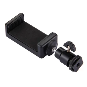 

Mini Ball Head 1/4" mount with Lock Hot Shot Adapter with phone holder clip for Camera LED Light Flash Bracket Holder Mount