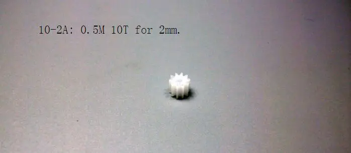 Diy пластиковая шестерня двигатель постоянного тока 2 мм/1 9 мм вала mainshaft 0 5 modulus м 8T