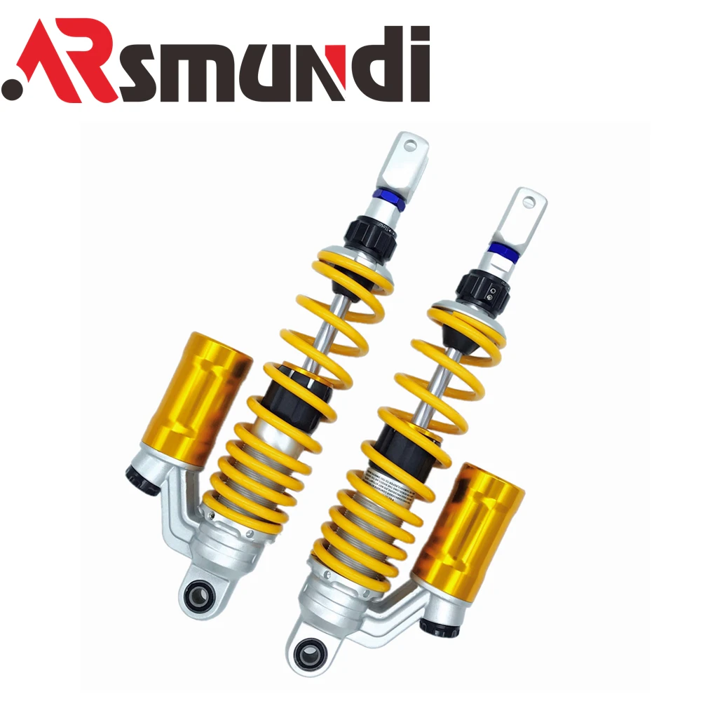 Universal 320mm 340mm 360mm Motorcycle Adjustable Rebound Damping Shock