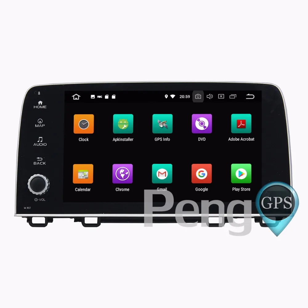 Best 4G+32G Octa Core 2 Din Stereo Android 8.0 Car Radio for Honda CRV 2017  GPS Navigation CD DVD Player Bluetooth headunit 3