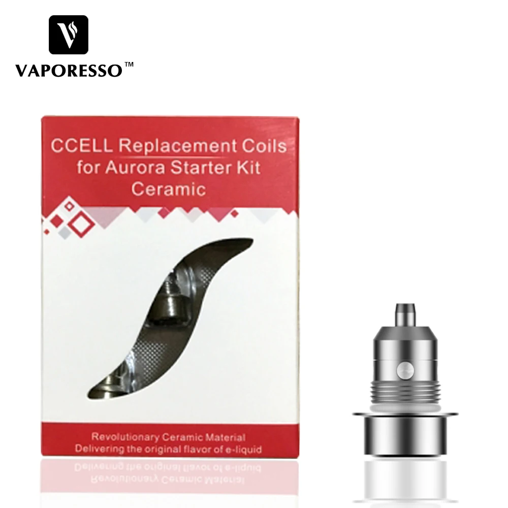 

Original Vaporesso ss316 Ceramic 1.4ohm CCELL Coil for Aurora Vape Kit CCELL Core Pure Taste E-cig Evaporizer Coil Head
