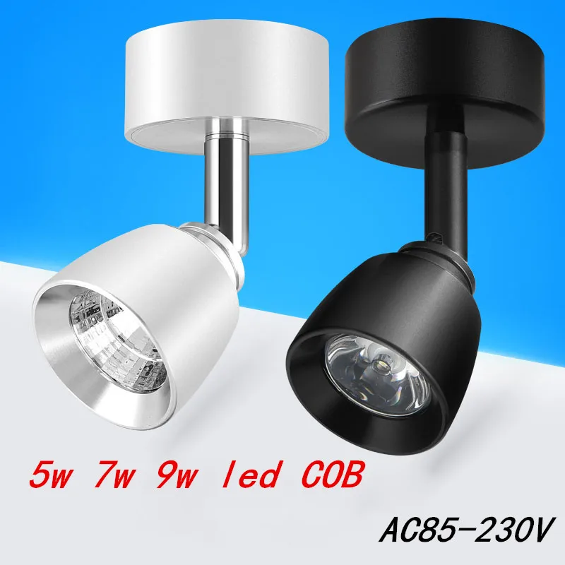 

1PCS 5w 7w 9w led COB dimmable Ceiling Epistar LED ceiling lamp Recessed Spot light Down 110V-220V LED COB Track light