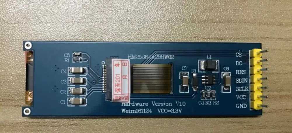 2,08 дюймов 7P SPI белый oled-экран модуль SH1122 Привод IC 256*64