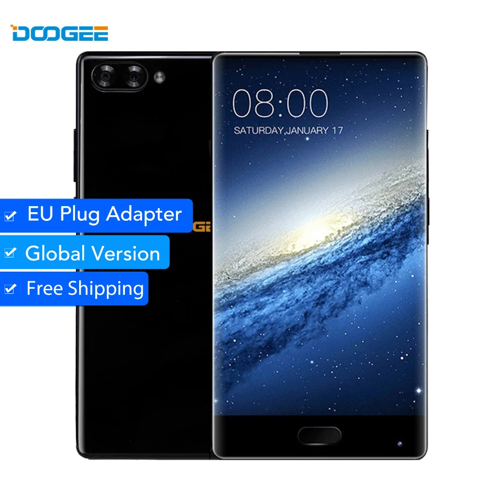 DOOGEE MIX 4 ГБ/6 ГБ + 64 двойной Камера 5 'ɺMOLED MTK Helio P25 Octa CoreAndroid 7 в наличии мобильные