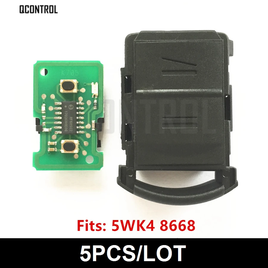 

QCONTROL Car Remote Key Head DIY for OPEL/VAUXHALL 5WK48668 AGILA MERIVA ASTRA CORSA C COMBO VAN TIGRA VECTRA 433MHz