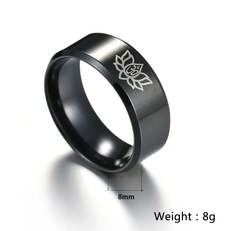 Панк мусульманский Бог титановый Дракон Волк палец Лев череп мужское кольцо