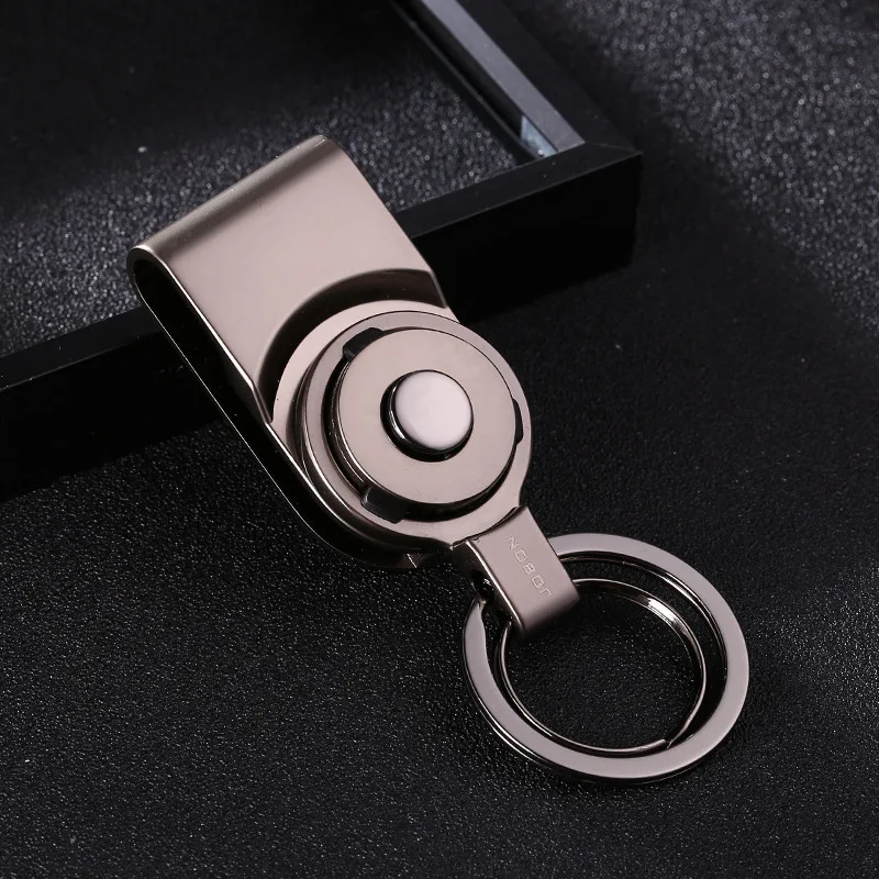 waist hanging keychain through belt detachable car key chain key holder